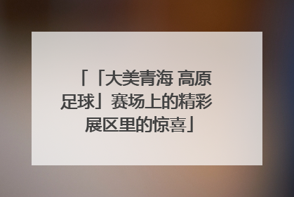 「大美青海 高原足球」赛场上的精彩 展区里的惊喜