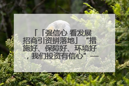 「强信心 看发展 招商引资拼落地」“措施好、保障好、环境好，我们投资有信心”——平凉工业园区医药原料绿色制造项目见闻