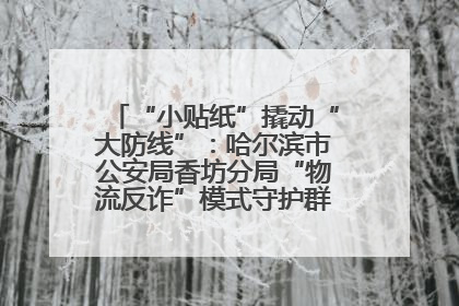 “小贴纸”撬动“大防线”：哈尔滨市公安局香坊分局“物流反诈”模式守护群众“钱袋子”