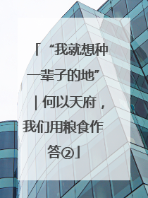 “我就想种一辈子的地”｜何以天府，我们用粮食作答②