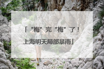 “梅”完“梅”了！上海明天局部暴雨