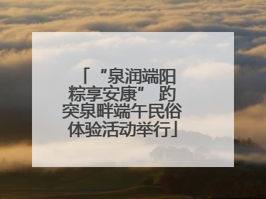 “泉润端阳 粽享安康” 趵突泉畔端午民俗体验活动举行