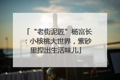 “老街泥匠”杨富长：小核桃大世界，紫砂里捏出生活味儿