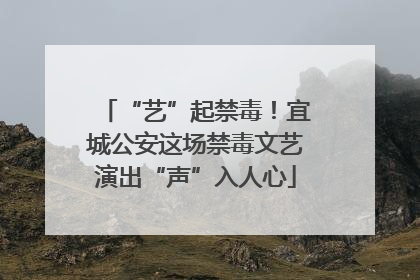 “艺”起禁毒！宜城公安这场禁毒文艺演出“声”入人心