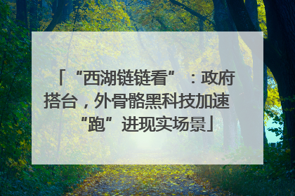 “西湖链链看”：政府搭台，外骨骼黑科技加速“跑”进现实场景