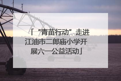 “青苗行动”走进江油市二郎庙小学开展六一公益活动