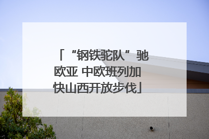 “钢铁驼队”驰欧亚 中欧班列加快山西开放步伐