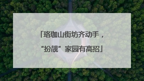 珞珈山街坊齐动手，“扮靓”家园有高招
