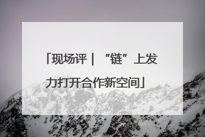 现场评｜“链”上发力打开合作新空间