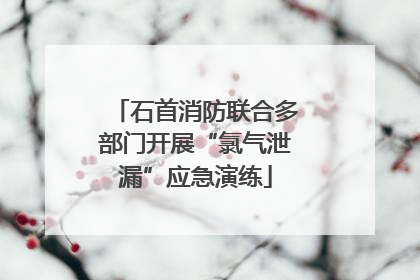 石首消防联合多部门开展“氯气泄漏”应急演练