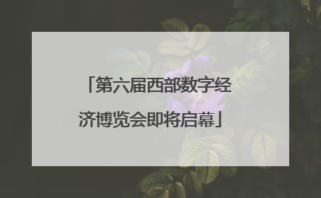 第六届西部数字经济博览会即将启幕
