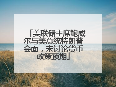 美联储主席鲍威尔与美总统特朗普会面，未讨论货币政策预期