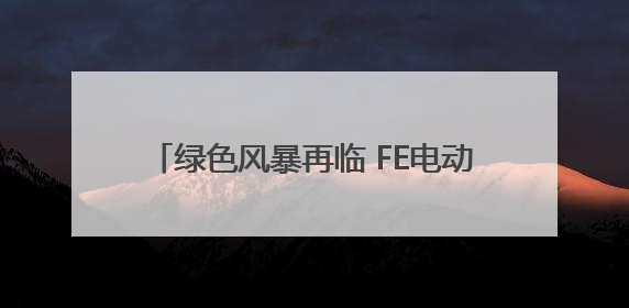 绿色风暴再临 FE电动方程式上海站圆满落幕