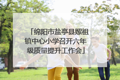绵阳市盐亭县嫘祖镇中心小学召开六年级质量提升工作会