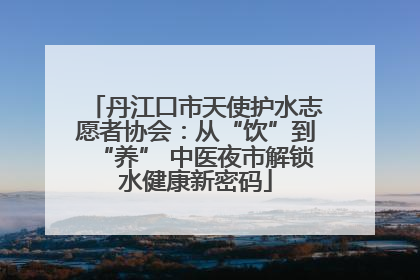 丹江口市天使护水志愿者协会：从“饮”到“养” 中医夜市解锁水健康新密码