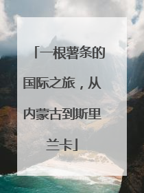 一根薯条的国际之旅，从内蒙古到斯里兰卡