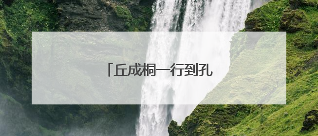 丘成桐一行到孔子研究院考察