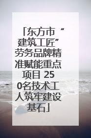 东方市“建筑工匠”劳务品牌精准赋能重点项目 250名技术工人筑牢建设基石