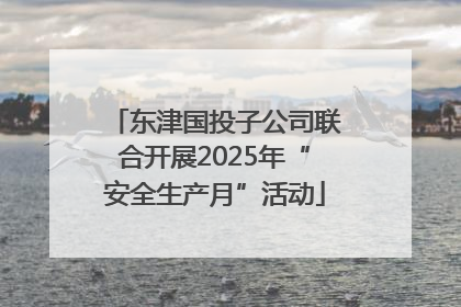 东津国投子公司联合开展2025年“安全生产月”活动