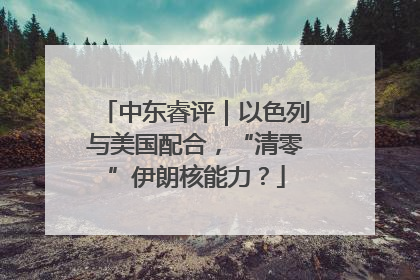 中东睿评｜以色列与美国配合，“清零”伊朗核能力？