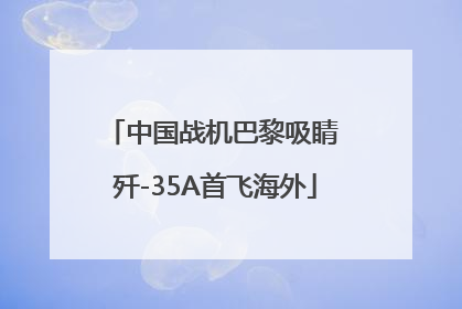中国战机巴黎吸睛 歼-35A首飞海外