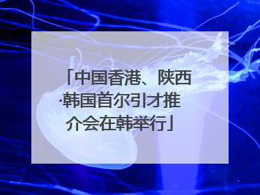 中国香港、陕西·韩国首尔引才推介会在韩举行