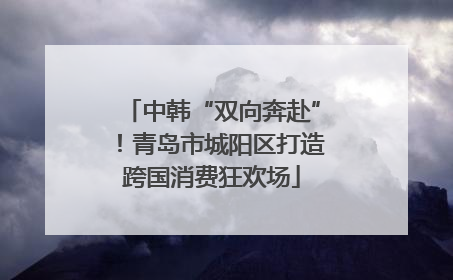 中韩“双向奔赴”！青岛市城阳区打造跨国消费狂欢场