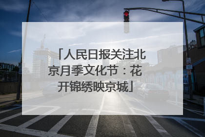 人民日报关注北京月季文化节：花开锦绣映京城
