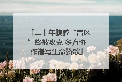 二十年腹腔“雷区”终被攻克 多方协作谱写生命赞歌