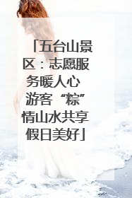 五台山景区：志愿服务暖人心 游客“粽”情山水共享假日美好