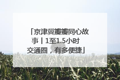 京津冀瓣瓣同心故事丨1至1.5小时交通圈，有多便捷