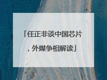 任正非谈中国芯片，外媒争相解读