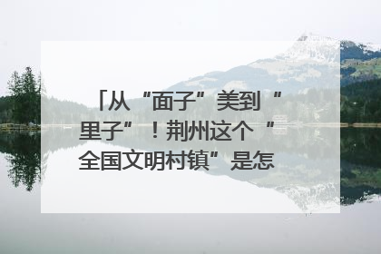 从“面子”美到“里子”！荆州这个“全国文明村镇”是怎样炼成的？