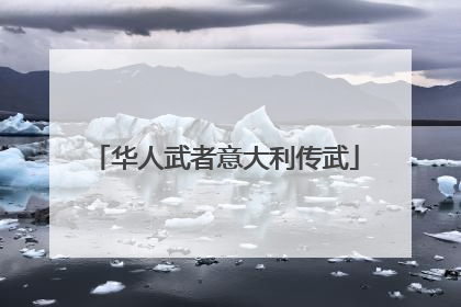 华人武者意大利传武