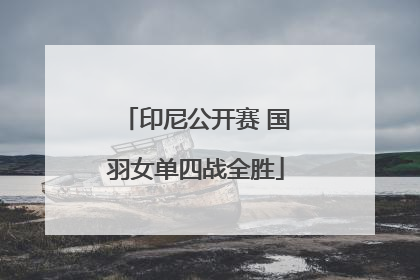 印尼公开赛 国羽女单四战全胜