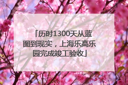 历时1300天从蓝图到现实，上海乐高乐园完成竣工验收