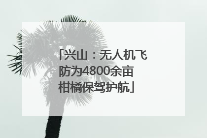 兴山：无人机飞防为4800余亩柑橘保驾护航