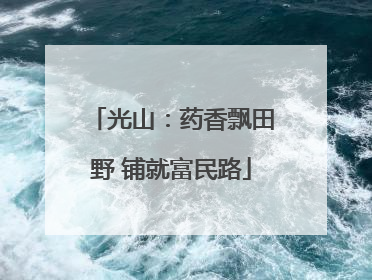 光山：药香飘田野 铺就富民路