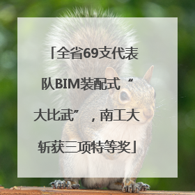 全省69支代表队BIM装配式“大比武”，南工大斩获三项特等奖