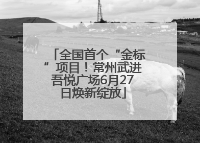 全国首个“金标”项目！常州武进吾悦广场6月27日焕新绽放