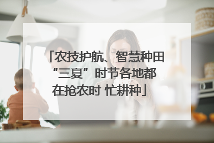 农技护航、智慧种田 “三夏”时节各地都在抢农时 忙耕种