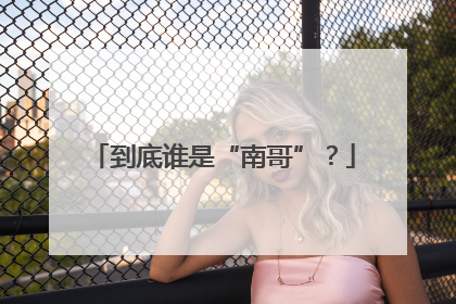 到底谁是“南哥”？