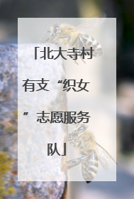 北大寺村有支“织女”志愿服务队