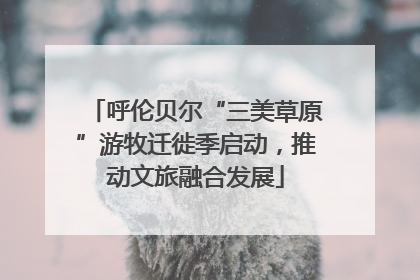 呼伦贝尔“三美草原”游牧迁徙季启动，推动文旅融合发展