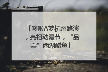 哆啦A梦杭州路演，亮相动漫节，“品尝”西湖醋鱼