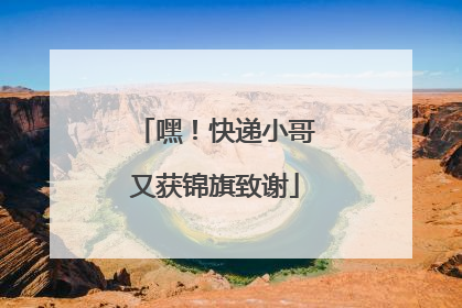 嘿！快递小哥又获锦旗致谢