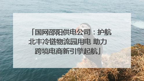 国网邵阳供电公司：护航北丰冷链物流园用电 助力跨境电商新引擎起航