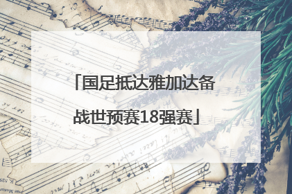 国足抵达雅加达备战世预赛18强赛