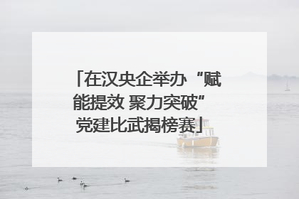 在汉央企举办“赋能提效 聚力突破”党建比武揭榜赛