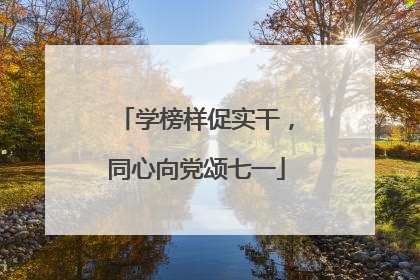 学榜样促实干，同心向党颂七一